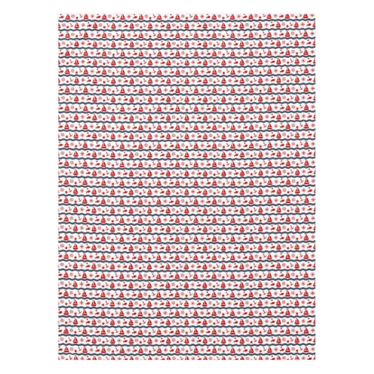 Cute Maritime Pattern Tafelkleed (Voorkant)