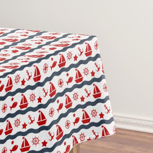 Cute Maritime Pattern Tafelkleed (Voorbeeld)