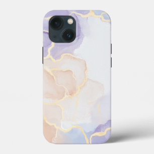 Cute marmeren patroon blozen paars goud wit roze Case-Mate iPhone case