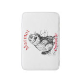 Cute Marmot Animal Thunder_Cove Badmat (Voorkant Verticaal)