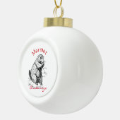 Cute Marmot Animal Thunder_Cove Keramische Bal Ornament (Rechts)