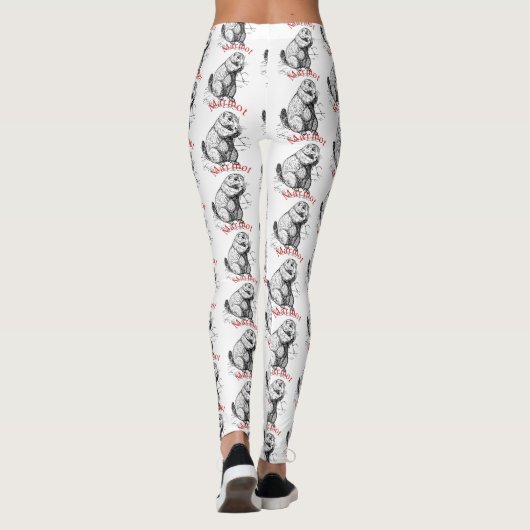 Cute Marmot Animal Thunder_Cove Leggings (Achterkant)
