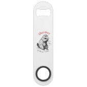 Cute Marmot Animal Thunder_Cove Speed Flessenopener (Achterkant)