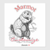 Cute Marmot Animal Thunder_Cove Sticker (Vel)
