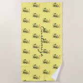 Cute Marmot Animal Thunder_Cove Strandlaken (Voorkant)