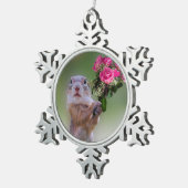 Cute marmot tin sneeuwvlok ornament (Rechts)