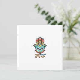 Cute Marokkaanse Kawaii Hamsa Hamsa Hand Sticker Kaart