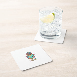 Cute Marokkaanse Kawaii Hamsa Hamsa Hand Sticker Kartonnen Onderzetters