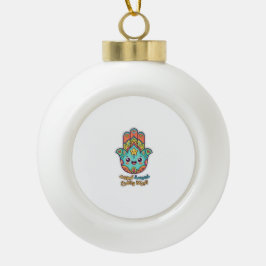Cute Marokkaanse Kawaii Hamsa Hamsa Hand Sticker Keramische Bal Ornament