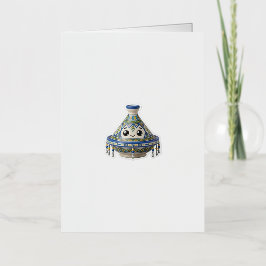 Cute Marokkaanse Kawaii Tajine Sticker Folie Wenskaart