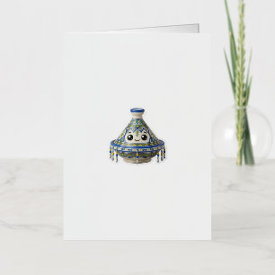 Cute Marokkaanse Kawaii Tajine Sticker Folie Wenskaart
