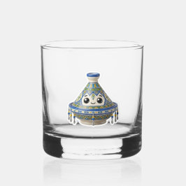 Cute Marokkaanse Kawaii Tajine Sticker Whisky Glas