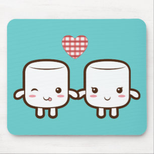 Cute Marshmallow koppel Muismat
