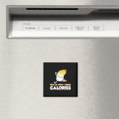 Cute Marshmallow S'mores Kleding Hoe ik Calorieën Magneet (Insitu (Vaatwasser))