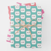 Cute Marshmallows Inpakpapier Vel (In situ)