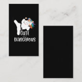 Cute Martial Arts Dangerous Unicorn Karate Visitekaartje (Voorkant / Achterkant)