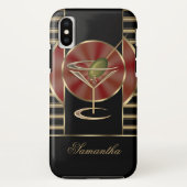 Cute Martini Cocktail Personalized Case-Mate iPhone Case (Achterkant)