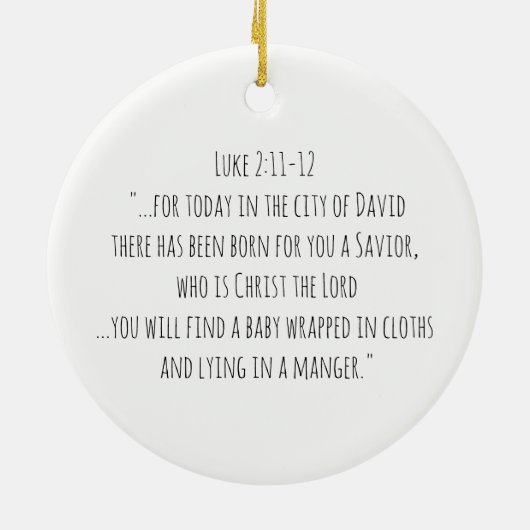 Cute Mary Joseph Jesus in de Manger Keramisch Ornament (Achterkant)