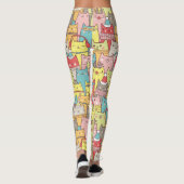 Cute-mas katten leggings (Achterkant)