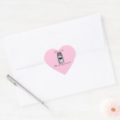 Cute Mason Jar Love is my Secret Ingredient Pink Hart Sticker (Envelop)