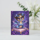 Cute Masquerade Draak Ansichtkaart Briefkaart (Staand voorkant)