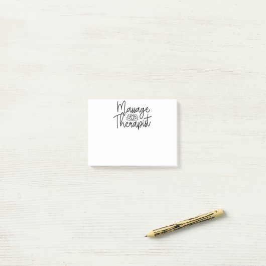 Cute Massage Therapist Post-it® Notes (Op bureau)