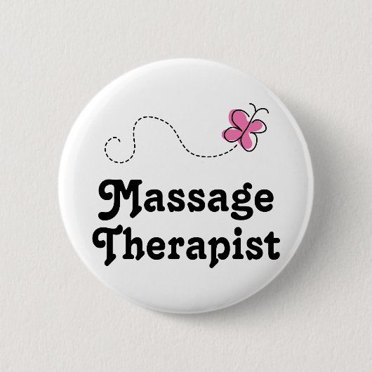 Cute Massage Therapist Ronde Button 5,7 Cm (Voorkant)