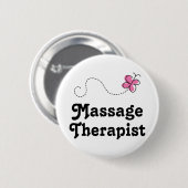 Cute Massage Therapist Ronde Button 5,7 Cm (Voorkant /achterkant)