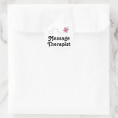Cute Massage Therapist Ronde Sticker (Tas)