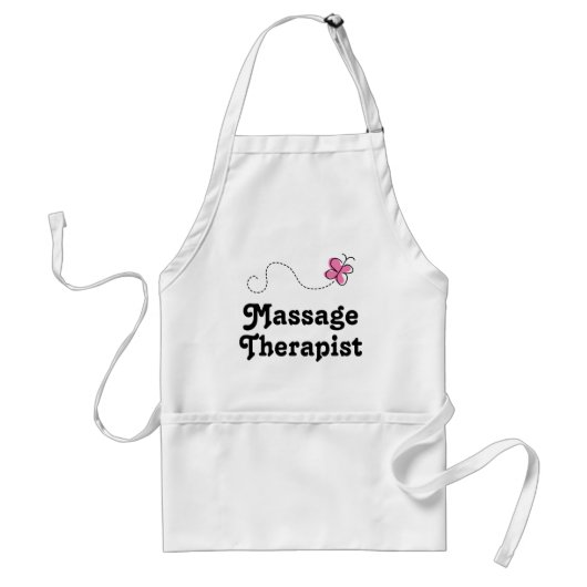 Cute Massage Therapist Standaard Schort (Voorkant)