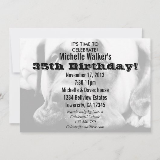 Cute Mastiff hond Kaart (Achterkant)