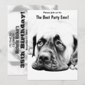 Cute Mastiff hond Kaart (Voorkant / Achterkant)