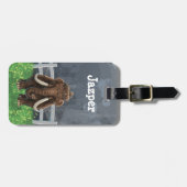 Cute Mastodon Bagagelabel (Voorkant horizontaal)