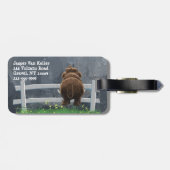 Cute Mastodon Bagagelabel (Achterkant horizontaal)