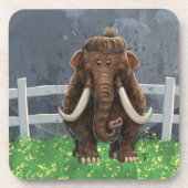 Cute Mastodon Bier Onderzetter (Voorkant)
