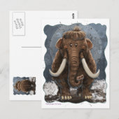 Cute Mastodon Briefkaart (Voorkant / Achterkant)