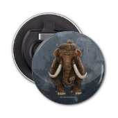 Cute Mastodon Button Flesopener (Voorkant)