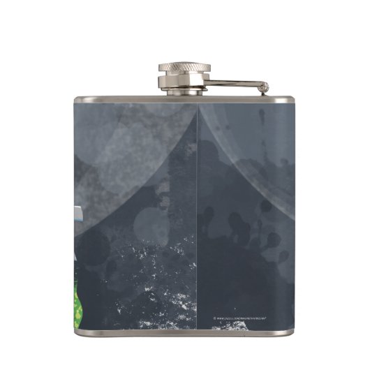 Cute Mastodon Heupfles (Achterkant)