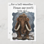 Cute Mastodon Kaart (Voorkant / Achterkant)