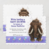 Cute Mastodon Kaart (Voorkant / Achterkant)