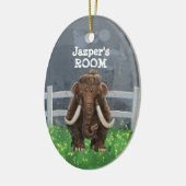 Cute Mastodon Keramisch Ornament (Links)