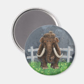 Cute Mastodon Magneet (Voorkant / Achterkant)