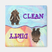 Cute Mastodon Magneet (Voorkant)