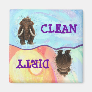 Cute Mastodon Magneet