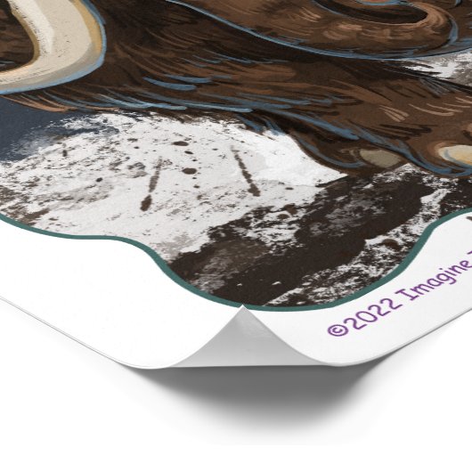 Cute Mastodon Poster (Hoek)