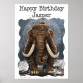 Cute Mastodon Poster (Voorkant)