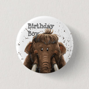 Cute Mastodon Ronde Button 3,2 Cm