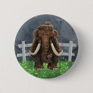 Cute Mastodon Ronde Button 5,7 Cm