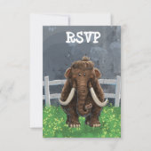 Cute Mastodon RSVP Kaartje (Voorkant)