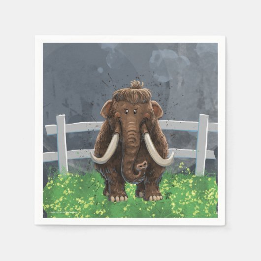 Cute Mastodon Servet (Voorkant)